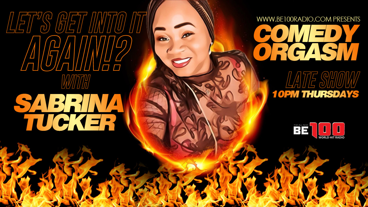 Sabrina Tucker with flames comedy orgasm