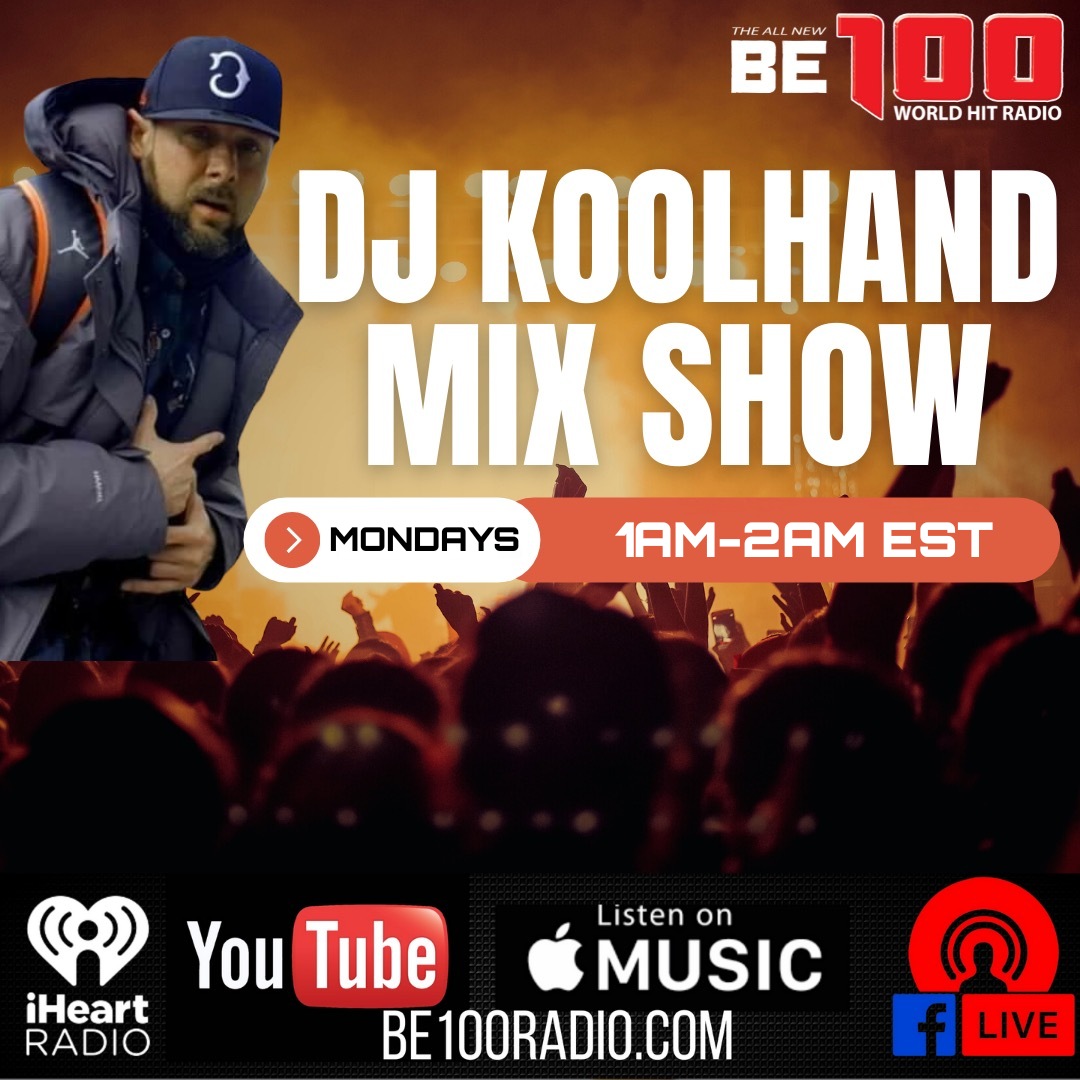 DJ Koolhand with crowd background